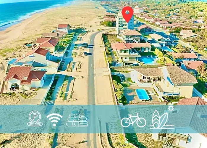 Lejlighed La Graviere, Cozy Wifi & Parking 20m Ocean Surf